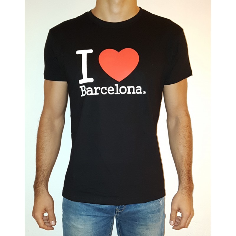 Camiseta | I Love Barcelona | Negra